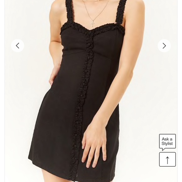 Black ruffle dress - Picture 2 of 5